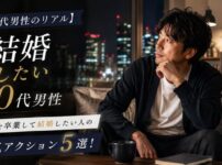 【40代男性のリアル】独身を卒業して結婚したい人の本気アクション5選