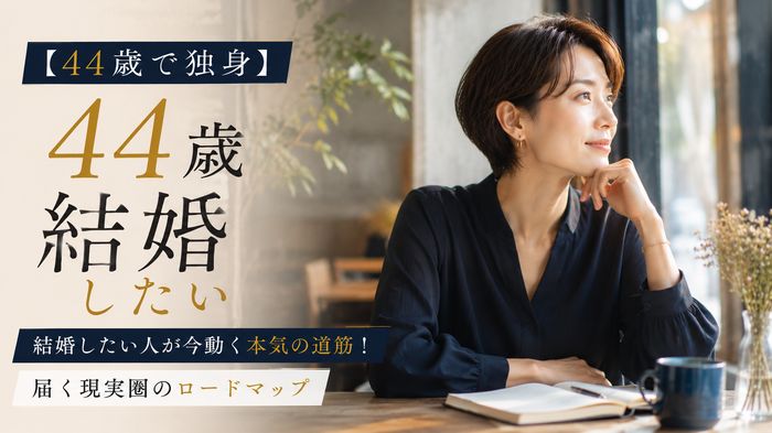【44歳で独身】結婚したい人が今動く本気の道筋！届く現実圏のロードマップ