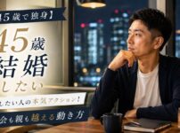 【45歳で独身】結婚したい人の本気アクション！同窓会も親も越える動き方