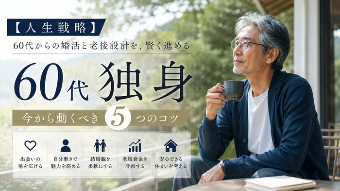 【人生戦略】60代独身者が動き出すべき婚活と老後設計の5つのコツ