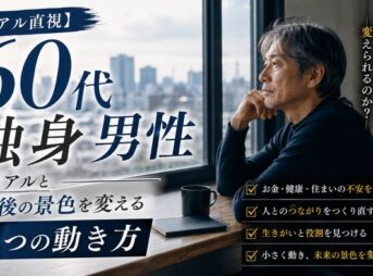 【リアル直視】60代独身男性のリアルと老後の景色を変える4つの動き方