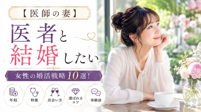 【医師の妻】医者と結婚したい女性の婚活戦略10選！年収・特徴・出会い方・選ばれるコツと体験談