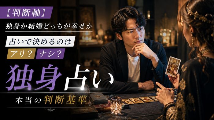 【判断軸】独身か結婚どっちが幸せか占いで決めるのはアリ？ナシ？本当の判断基準