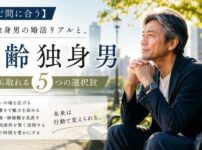 【まだ間に合う】高齢独身男の婚活リアルと、今から取れる5つの選択肢