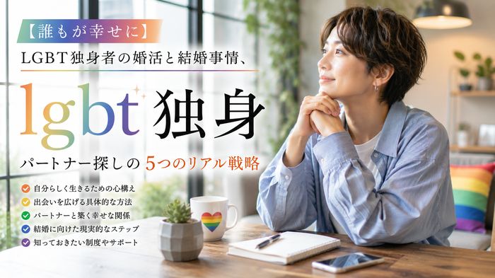 【誰もが幸せに】LGBT独身者の婚活と結婚事情、パートナー探しの5つのリアル戦略